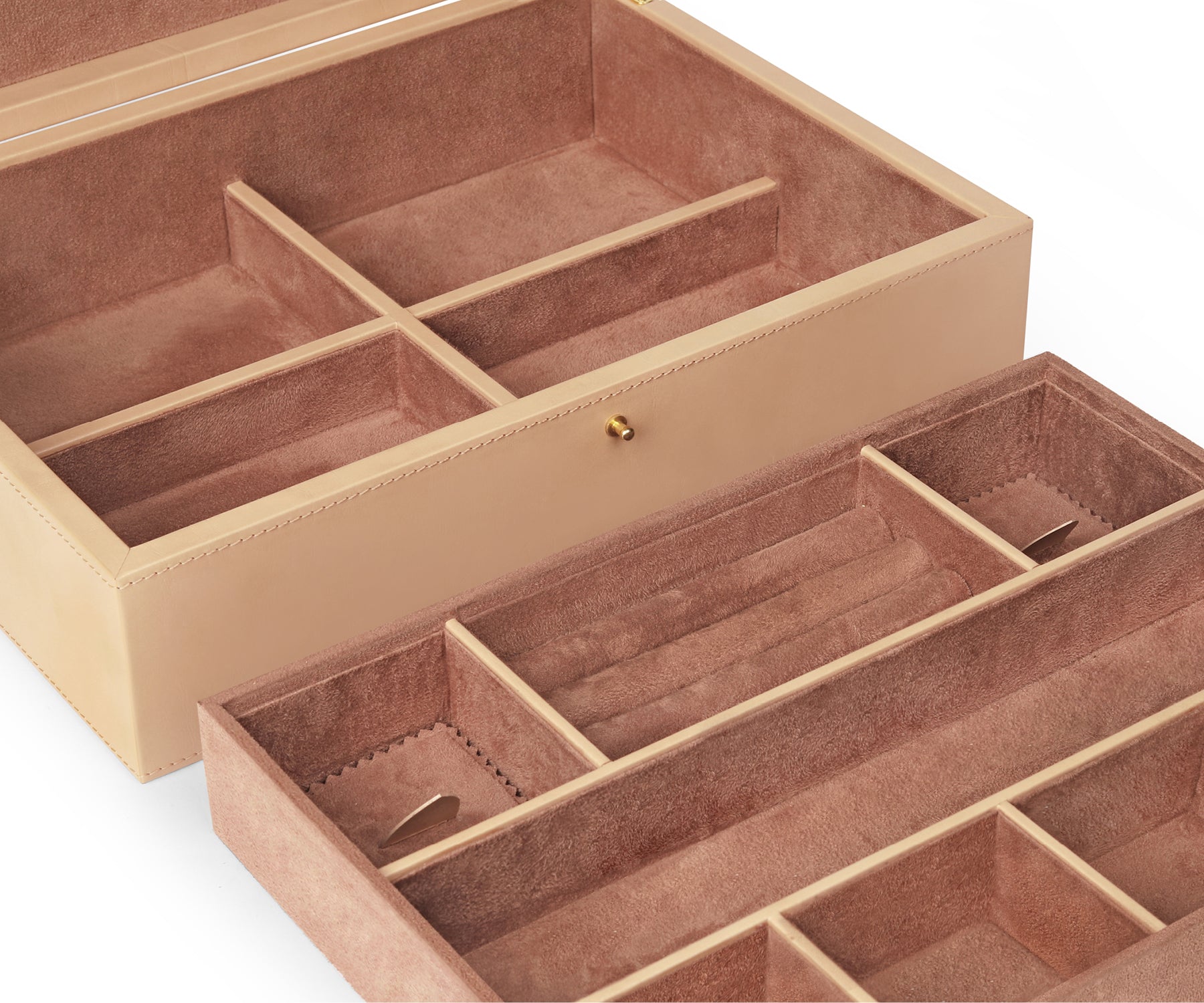 Buy Nude Tesoro Jewellery Box - Comes with Pull-Out Tray - Taamaa