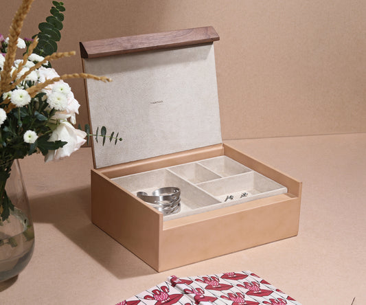 Buy Nude Tino Jewellery Box - Neatly Arrange Jewllery -Taamaa