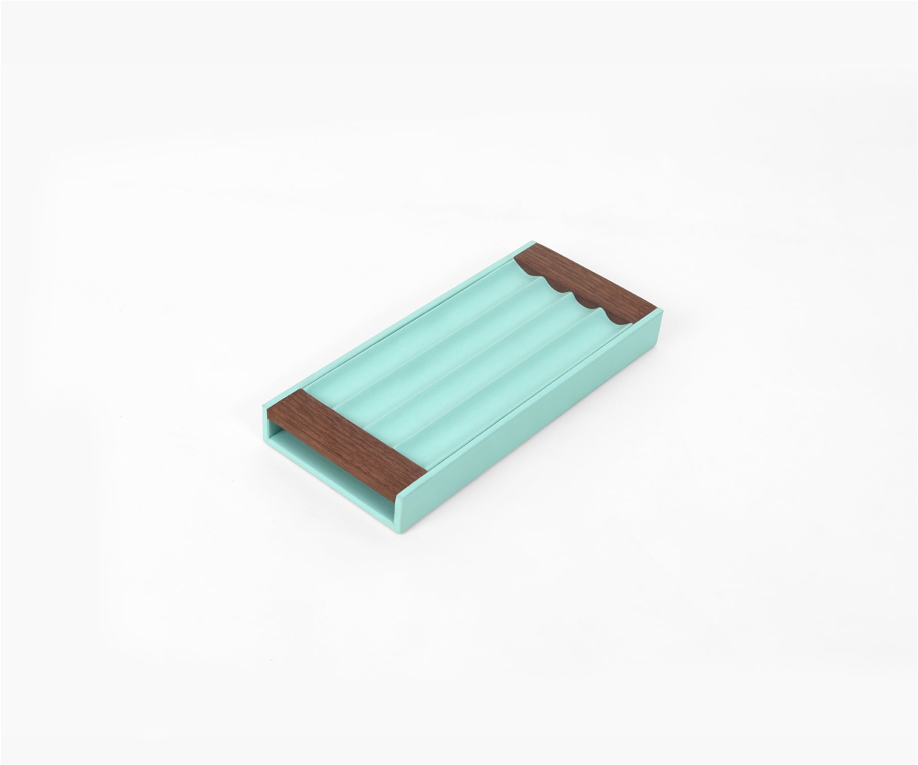 Buy Turquoise Tino Pen Tray - Angulated Wood for Secure Hold - Taamaa