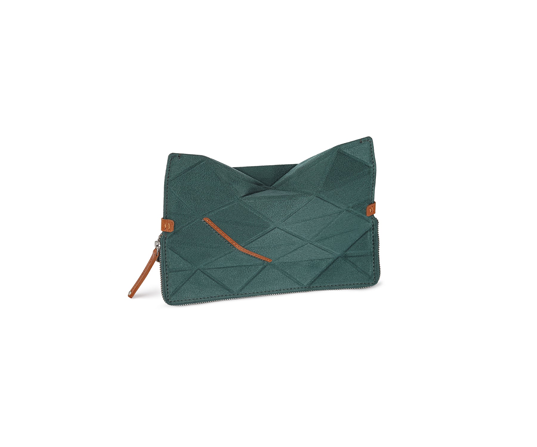 Buy Green Medium Sleeve Bag - Triangular Modules - Taamaa